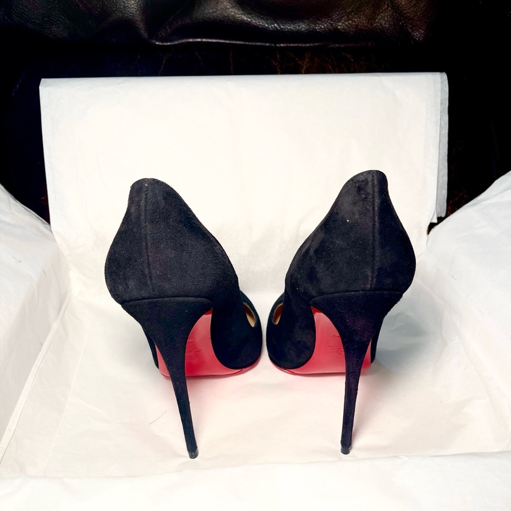 Christian Louboutin So Kate’ 120 mm Veau Velours Black Suede Stiletto Pump EU 38 - Picture 5 of 11
